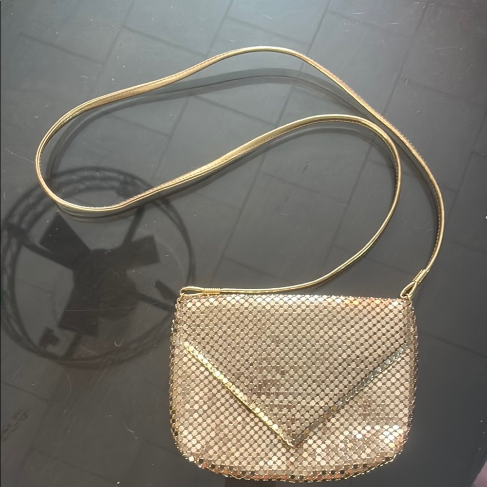 Elegant Gold Crossbody Bag